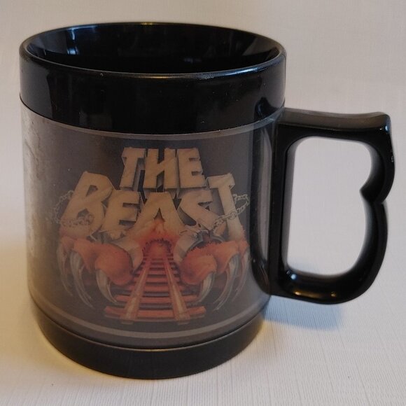 Vintage Kings Island The Beast Mug Thermo-Sew Made in the USA Some Cracks - Picture 2 of 6